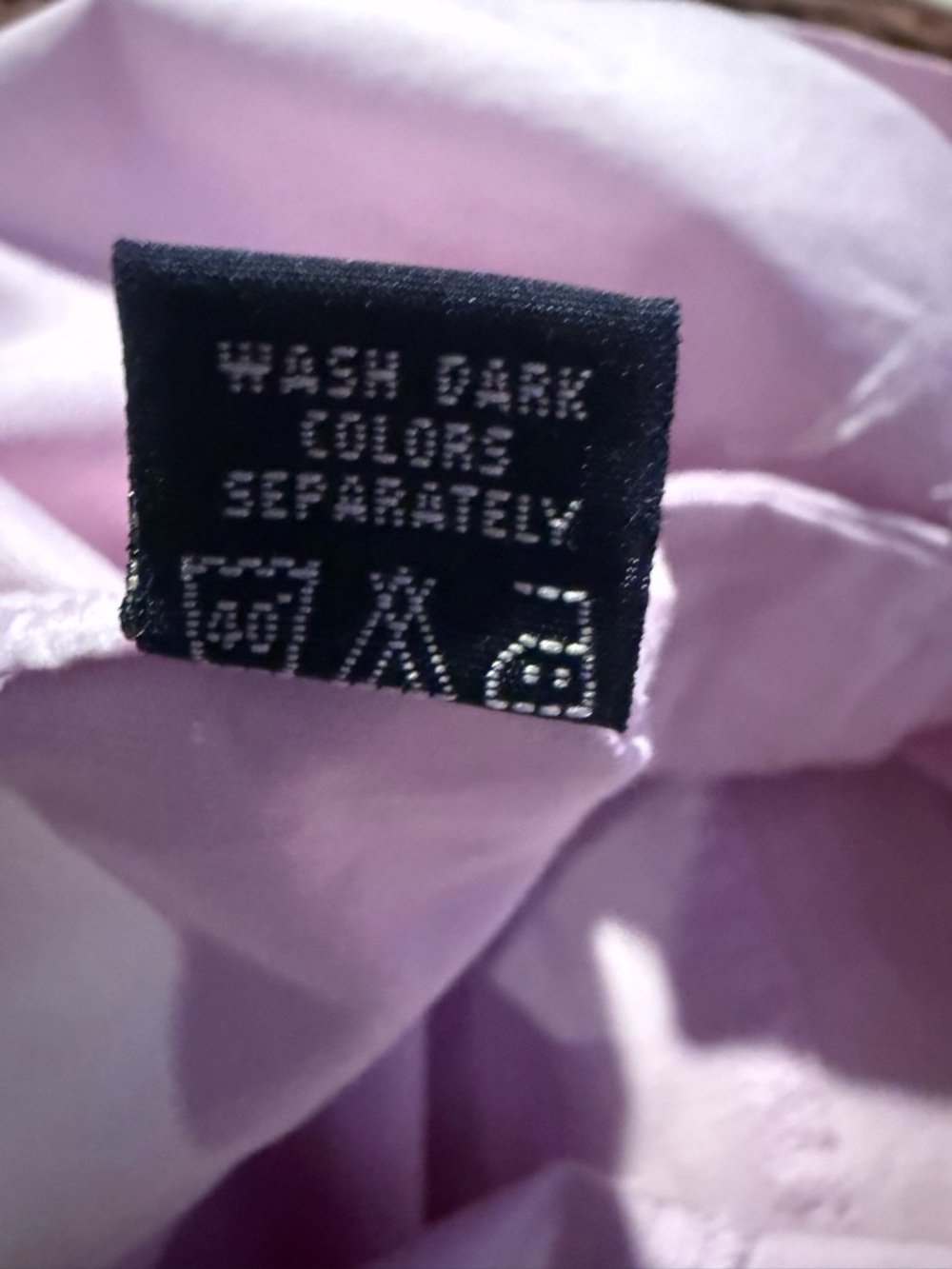 Champagne Lavender Denim Mini Skirt Size 10 Pastel Purple Grunge Goth O-Ring Y2K - Picture 10 of 10